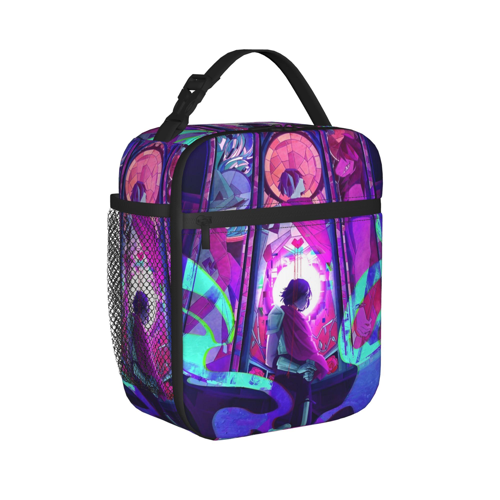 Deltarunes Geïsoleerde Lunchtassen Koeltas Herbruikbaar, Maaltijdcontainer Avontuurspel Draagbare Lunchbox Tote Mannen Vrouwen Werk Picknick One Size