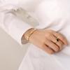 Trendy Non-Fading Titanium Steel Cuban Chain Bracelet for Couples