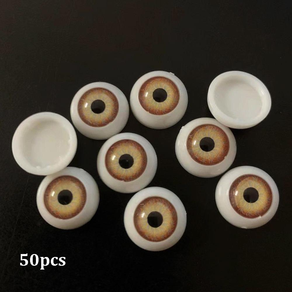 

50pcs 12mm Funny Doll Safety Eyes Plastic Puppet Making Dinosaur Eyes High Quality Doll Round Eyes