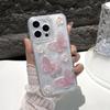 Glitter Epoxy Mobile Phone Case Is Suitable For Apple 17Promax Flower Iphone16 Butterfly Small Fresh Fine Hole