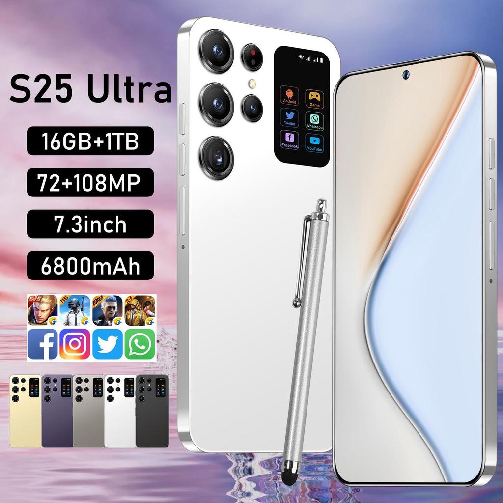 S25 Ultra Smartphone - 7.3-Inch HD Screen, Android, 2GB+16GB