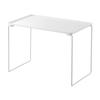 Folding Stackable Shelf L White (W40.9 X D24 X H28cm) Tower, Stackable, Under-Sink Storage, Kitchen Rack 1369 Large