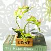 Artificial Flower Butterfly Orchid Pot Bonsai Garden DIY Party Desktop Decor