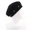 Great HERMES beret Saint Honoré Serie Metal black cashmere Women 57 Used