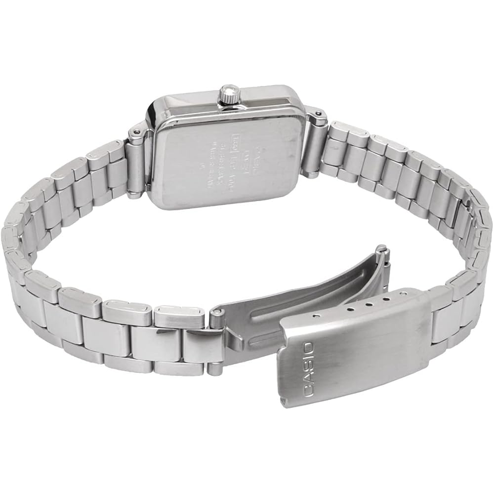 Casio Casio Standard Cheap Casio Women's Brass Metal Watch Silver Black LTP-V009D-1E