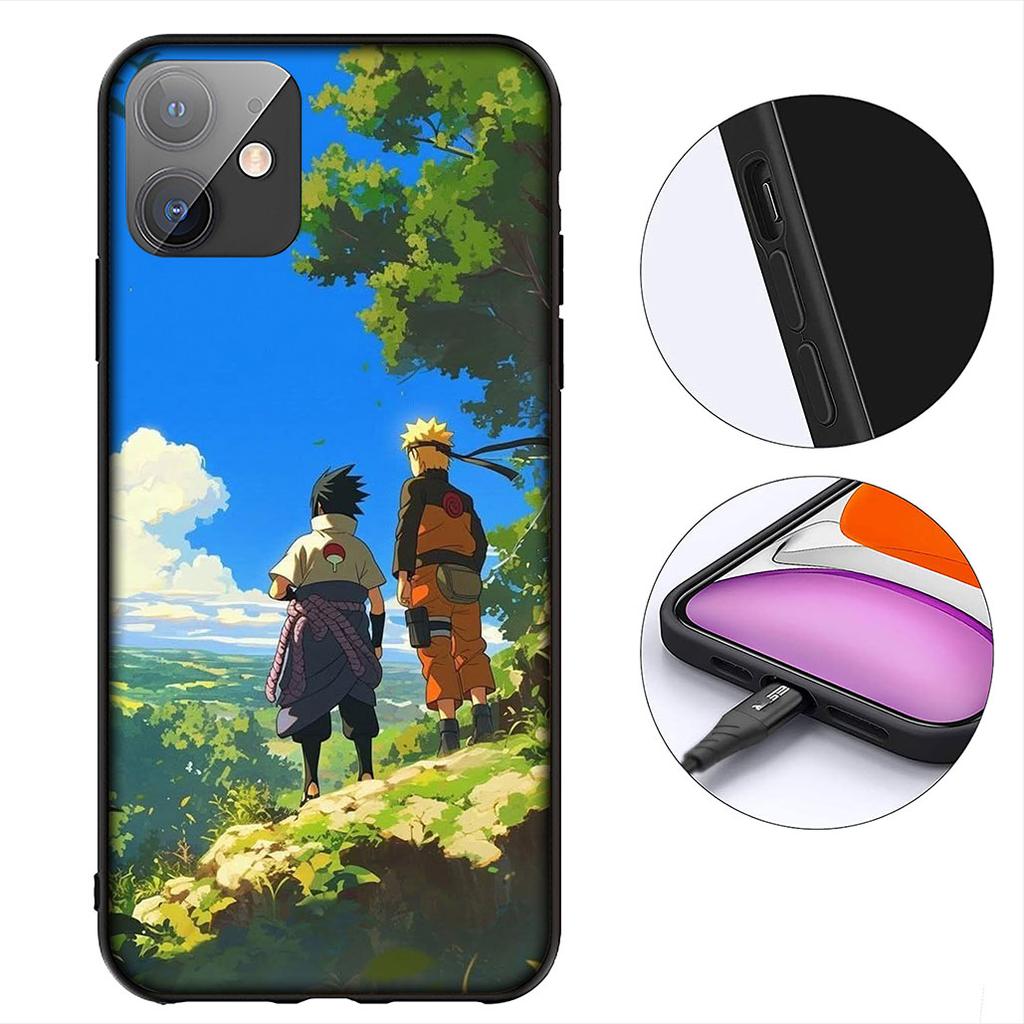 Uchiha Itachi Sasuke Narutos Pokrowiec na Telefon dla Apple iPhone 12 13 Mini XS 11 Pro Max 7 8 Plus + XR 8+ X SE 2020 SE3 Etui
