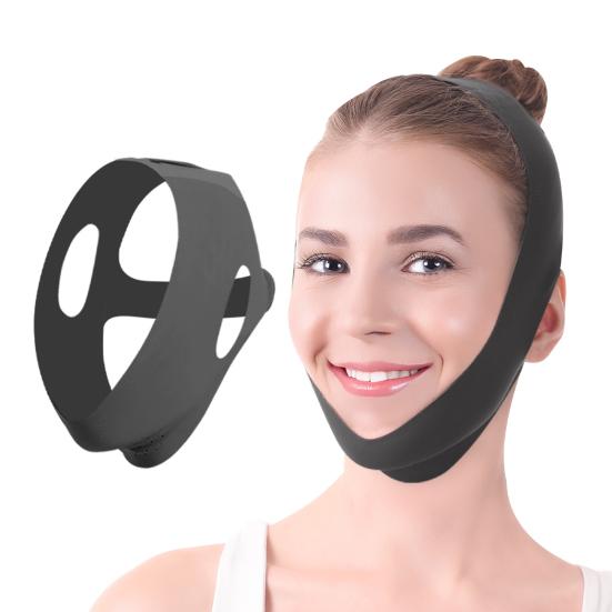 V Line Lifting Strap Face-slimming Mask Adjustable Chin Strap Jawline Shaper Breathable Jaw Strap for Sleeping