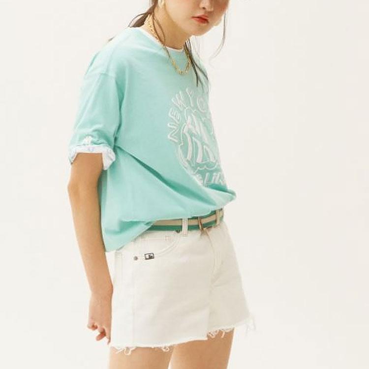 New MLB Casual Shorts Women's White 31DPW5131-50I