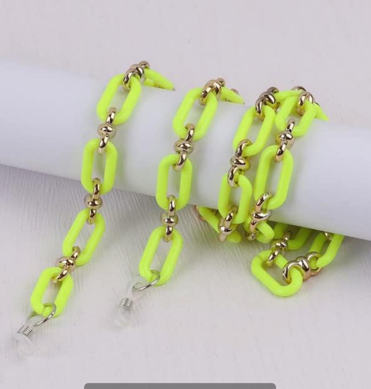 

Красочная акриловая цепочка-держатель для очков и маски с квадратной кольцевой пряжкой