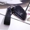 KAKTUS Rhinestone Car Key Shell Cover with Buckle for BMW 7 Series - Women's Protective Case