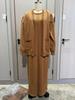 2025 Autumn Women's Fashion Casual Knit Cardigan Coat Dress Sweater Set