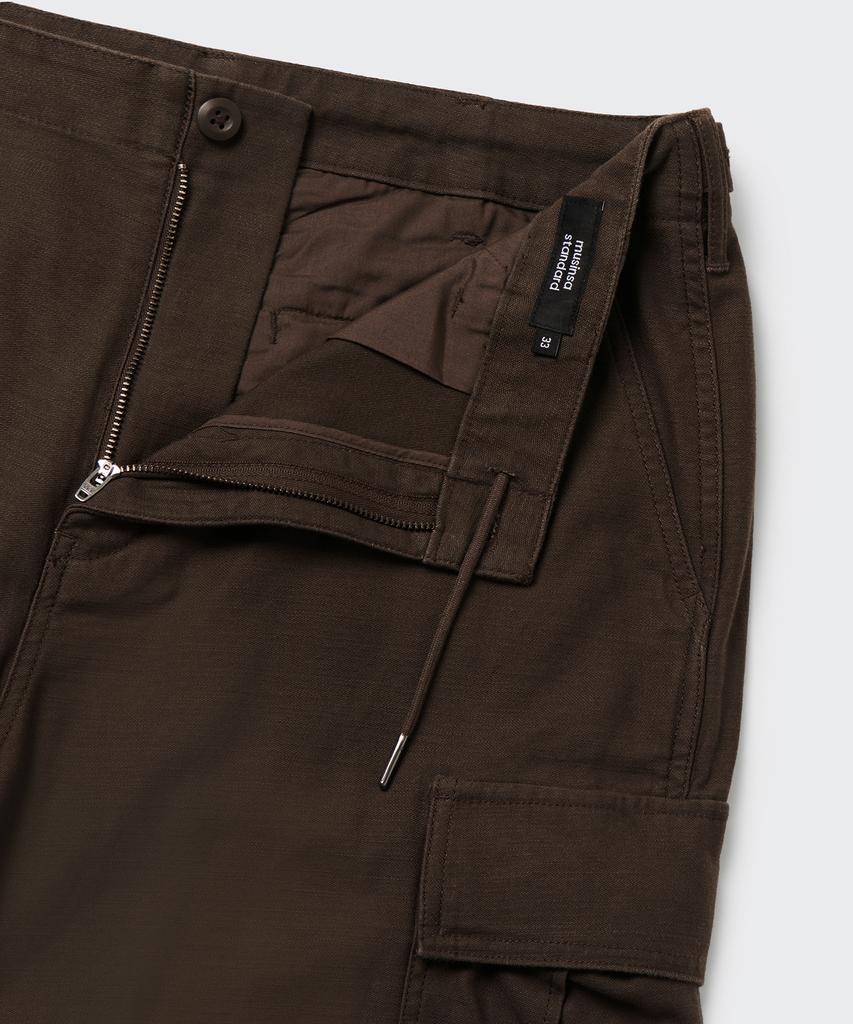 MUSINSA STANDARD Back Satin Parachute Cargo Pants [Brown]