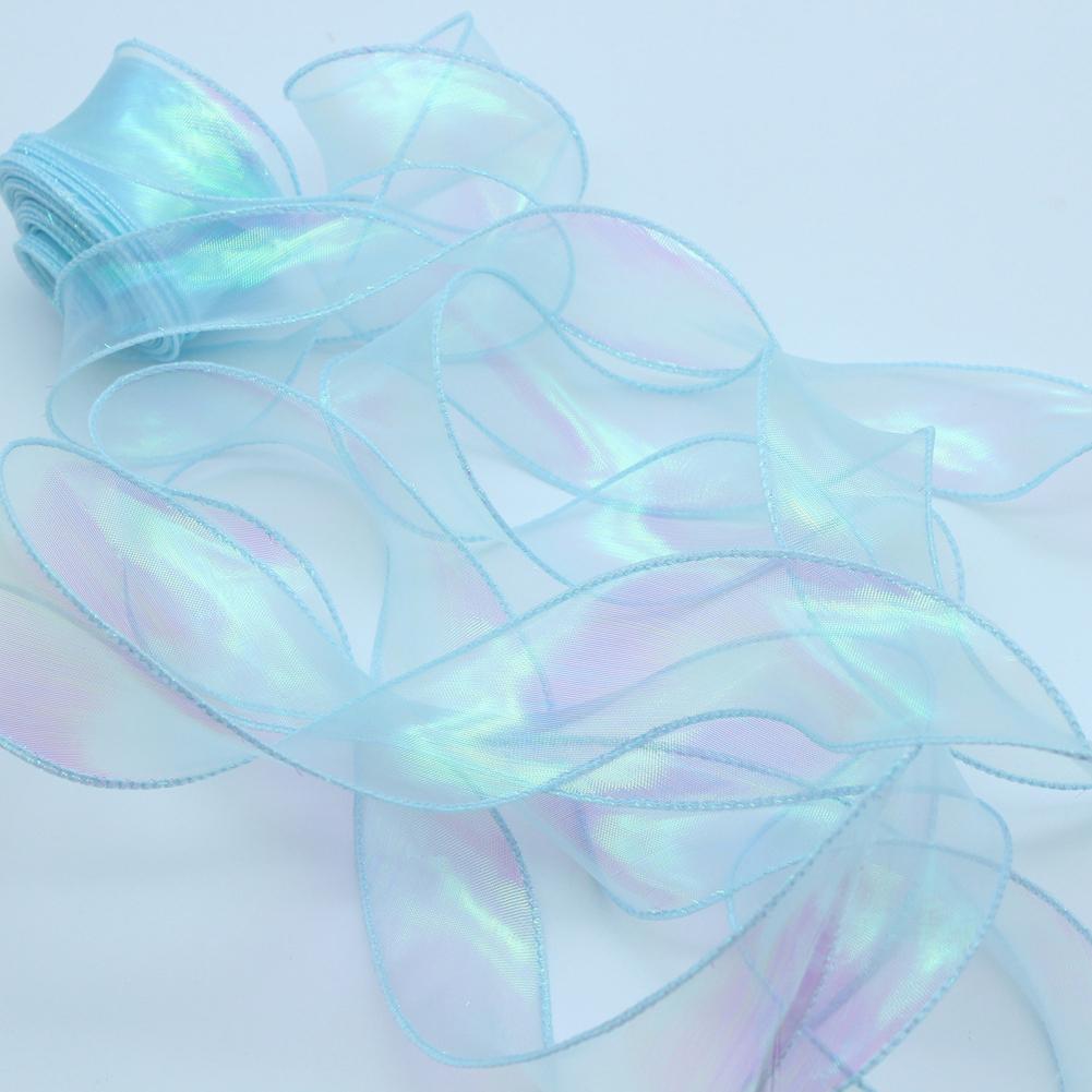 10 Meters/Roll Organza Yarn Ribbon Flower Packaging Material Floral Florist Wrapping Supplies Snow Yarn Ribbon Wave Band