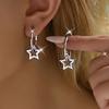 Luxury Factory Direct Supply of Childlike Star Ear Buckles, Simple Five-pointed Star Pendant Earrings, Korean Ins Girl Earrings