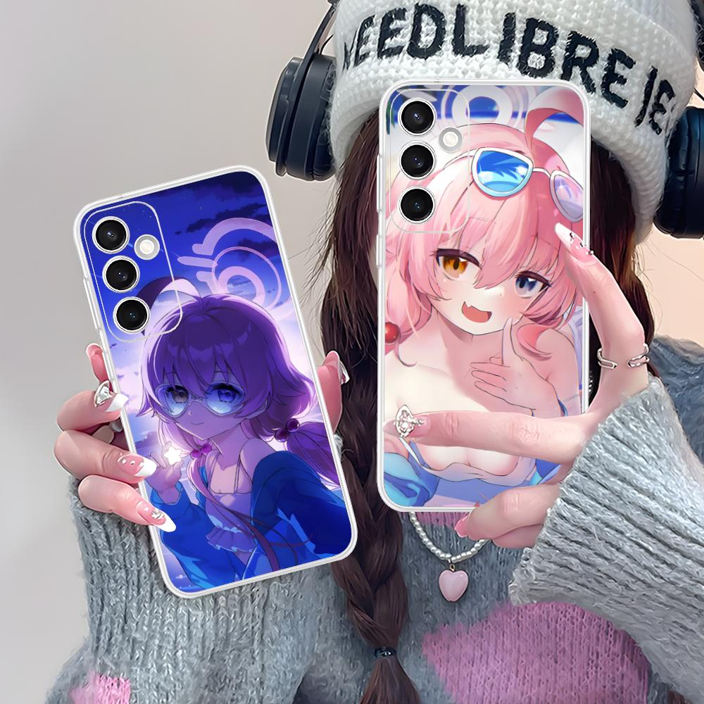 Blue Archive Takahashi Hoshino Phone Case for Samsung Galaxy S25 S24 S23 S22 S21Plus FE Ultra Clear Colorful Cover Cover