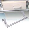 2 PCS Silver Towel Rack Punch Free Hanging Towel Holder  Home Kitchen Bathroom
