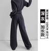 Gray sweatpants women's new spring and autumn high-waisted straight wide-leg pants small casual loose sweatpants women