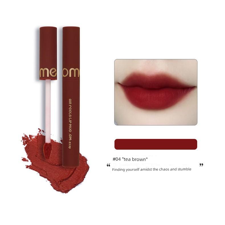Velvet Air Lip Mud Lip Glaze, Long-Lasting, Non-Fading, Non-Drying, Matte Finish, Brightening, Passionate Autumn and Winter Sexy Lipstick