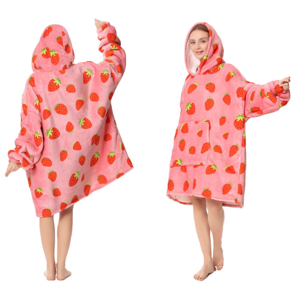 1 Stück Kapuzenpullover für Erwachsene, Kaltwetterkleidung, Hauskleidung, Flanell-Pyjama