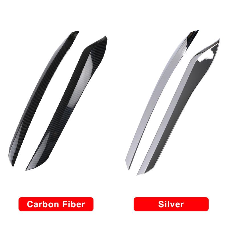 ABS Car Front Bumper Decoration Cover Auto Trim Strips Grill Stickers For Toyota Camry LE XLE 2018 Accessories