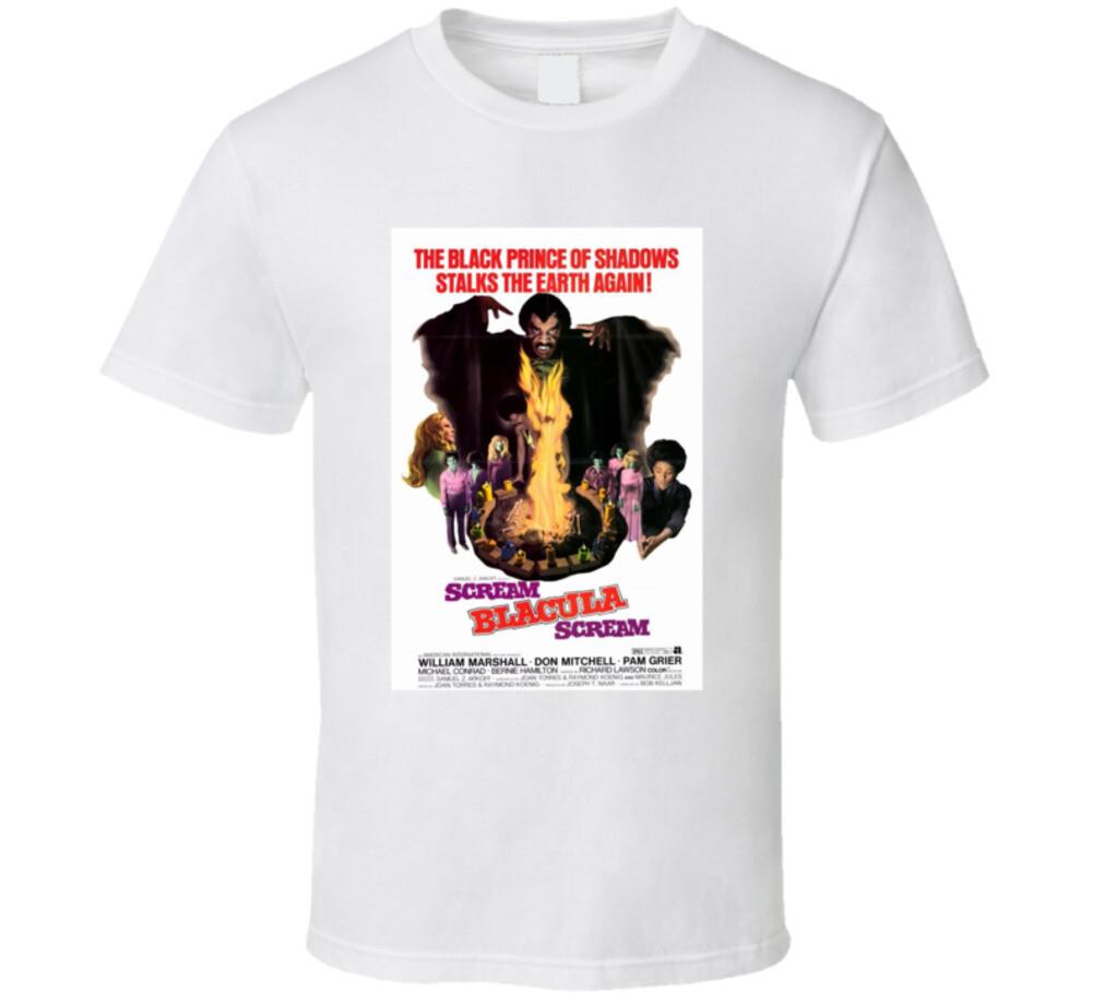 Blacula Scream Black Film Vampire Halloween Classic Movie T Shirt XXXXL