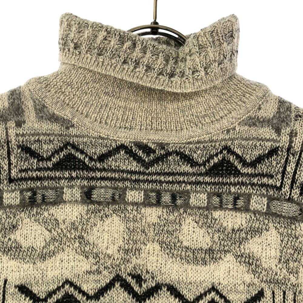 JACKSTONE 80s 90s Made In Italy Old Overall Handle Long Sleeve Turtleneck Sweater Men's Used