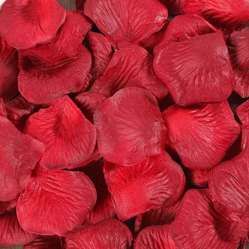 

10000/100x Artificial Rose Petals for Wedding Confession Decoration Valentine s Day Proposal Romantic Room Decor Fake Petals 100PCS- (1Bag)