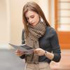 Scarf Rhombus Plaid Printed Scarf Women's 2025 New Warm Thickened Medium and Long Women's Scarf