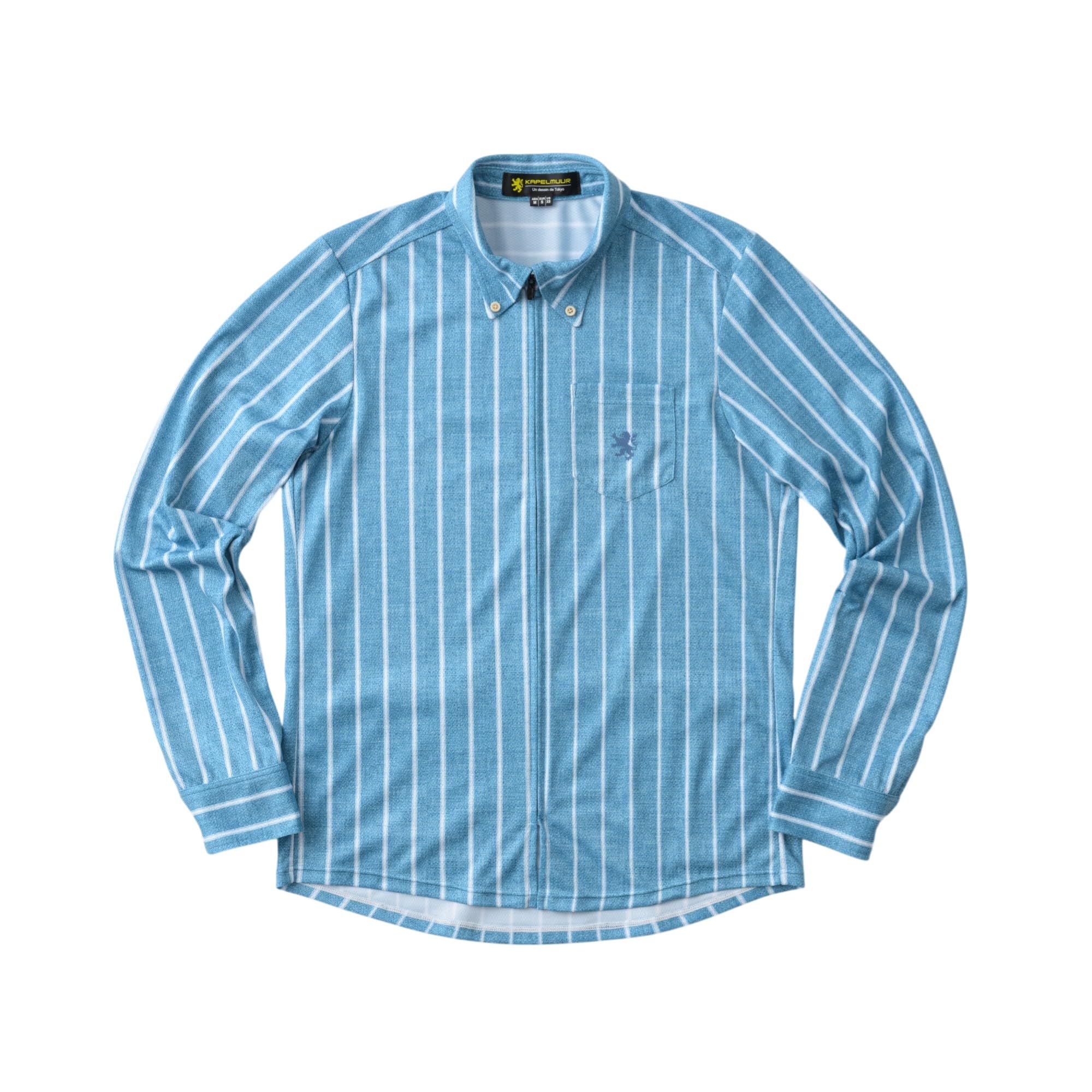 Long-sleeved chambray stripe shirt jersey