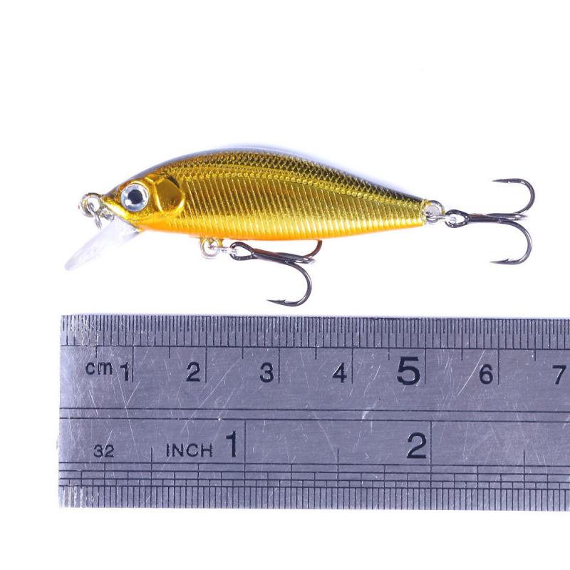 5cm3gLure Bait Sinking Tongue Plate Minnow Double Hook Bionic Bait Long Casting Special Freshwater Saltwater Universal Bass Crap