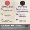 Spiky Massage Ball for Plantar Fasciitis Deep Tissue Myofascial Release Foot Pain Relief Muscle Knot Relaxation Tool