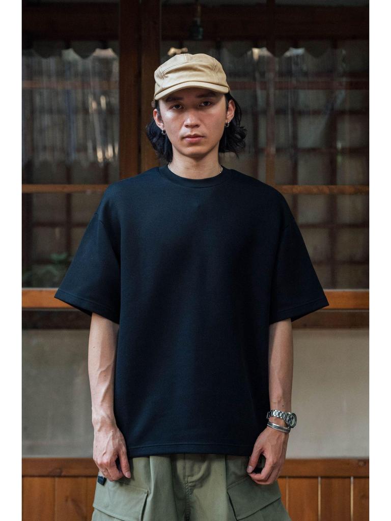FGSS Menswear | 26SS Japanese Cityboy Cool Touch Space Cotton Small Collar Short Sleeve Loose T-shirt