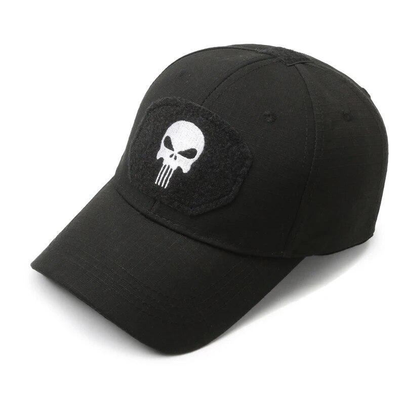 

Hat Male Spring And Autumn Outdoor Sunscreen Sunhat Korean Tide Youth Camouflage Cap Spring And Autumn Middle-Aged Baseball Cap чорний