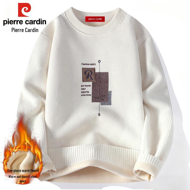 

Pierre Cardin Men s Fleece-Lined Casual Knit Sweater XL