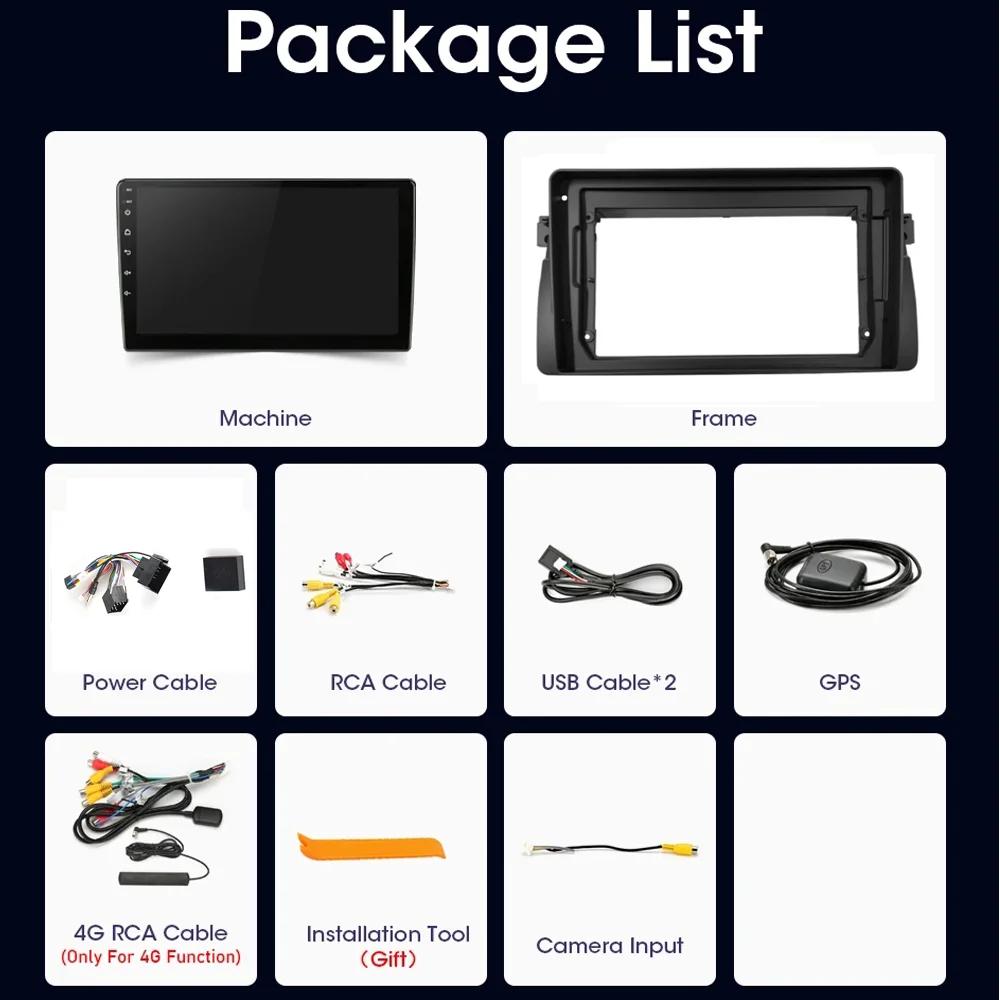 Car Radio For BMW E46 M3 318i 320i 325i 1998-2006 Wireless CarPlay Android Multimedia Video Player GPS Navigation 2din Autoradio