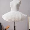 Women Ruffled Petticoat 6 Layer Tulle Bubble Puffy Skirt Hoopless Tutus Crinolines Underskirt Short Half Slips Dress