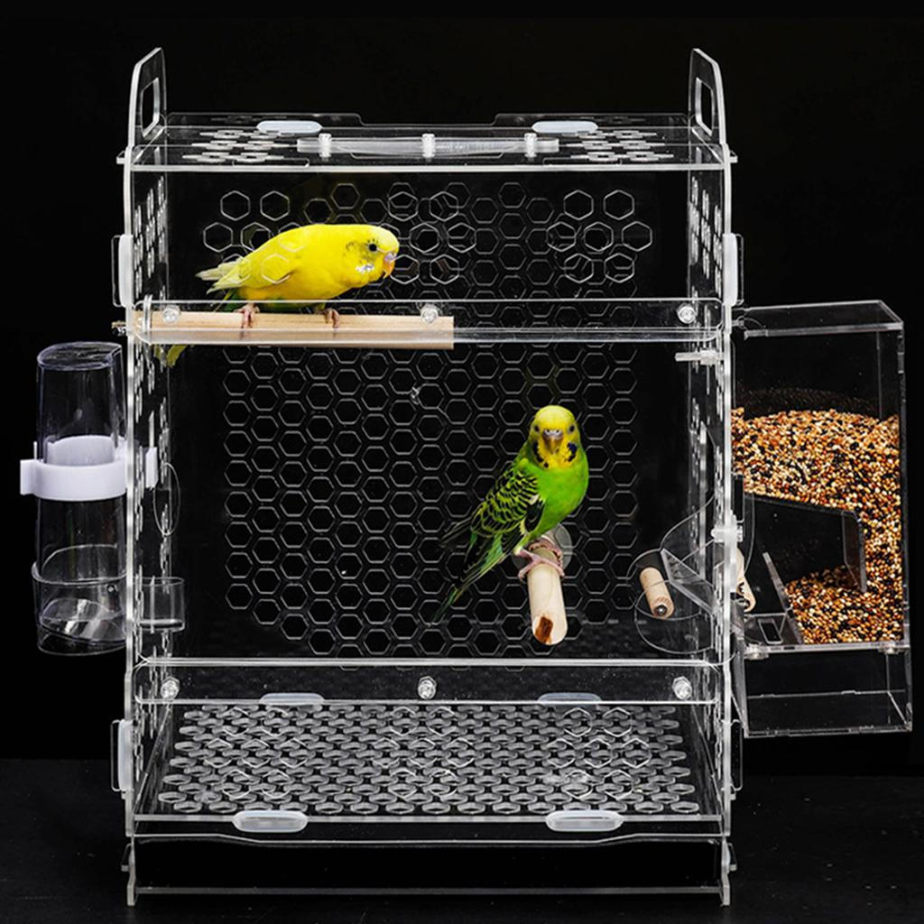 Acrylic Parakeet Budgie Nesting Breeding For Parrots