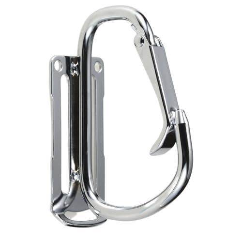TAKAGI Steel Tool Holder Carabiner Small THS-2 Heavy Duty Belt Clip for Hanging Tools Up To 60mm Belt Width with Cord Hole