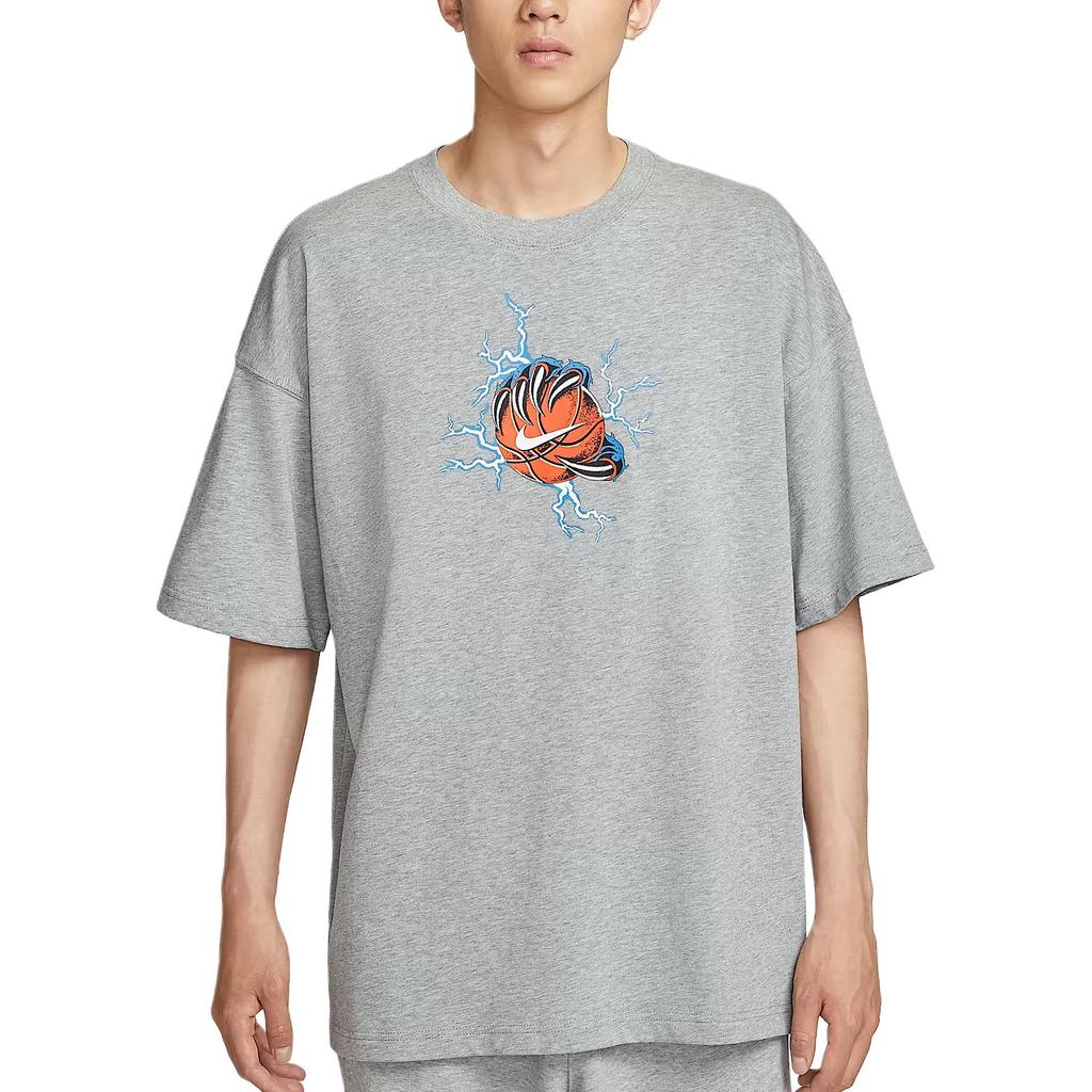 Nike Rückenaufdruck Logo Schriftzug Basketball Rundhals Kurzarm T-Shirt Herren T-Shirts IH9269-063