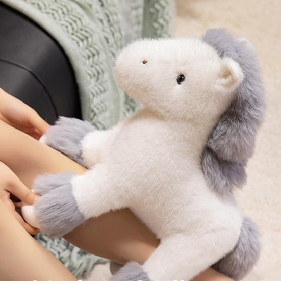 Little Pony Plush Toy Adorable Foal Stuffed Animal Doll Soft Realistic Horse Plushie Christmas Birthday Gifts for Children Friends Family