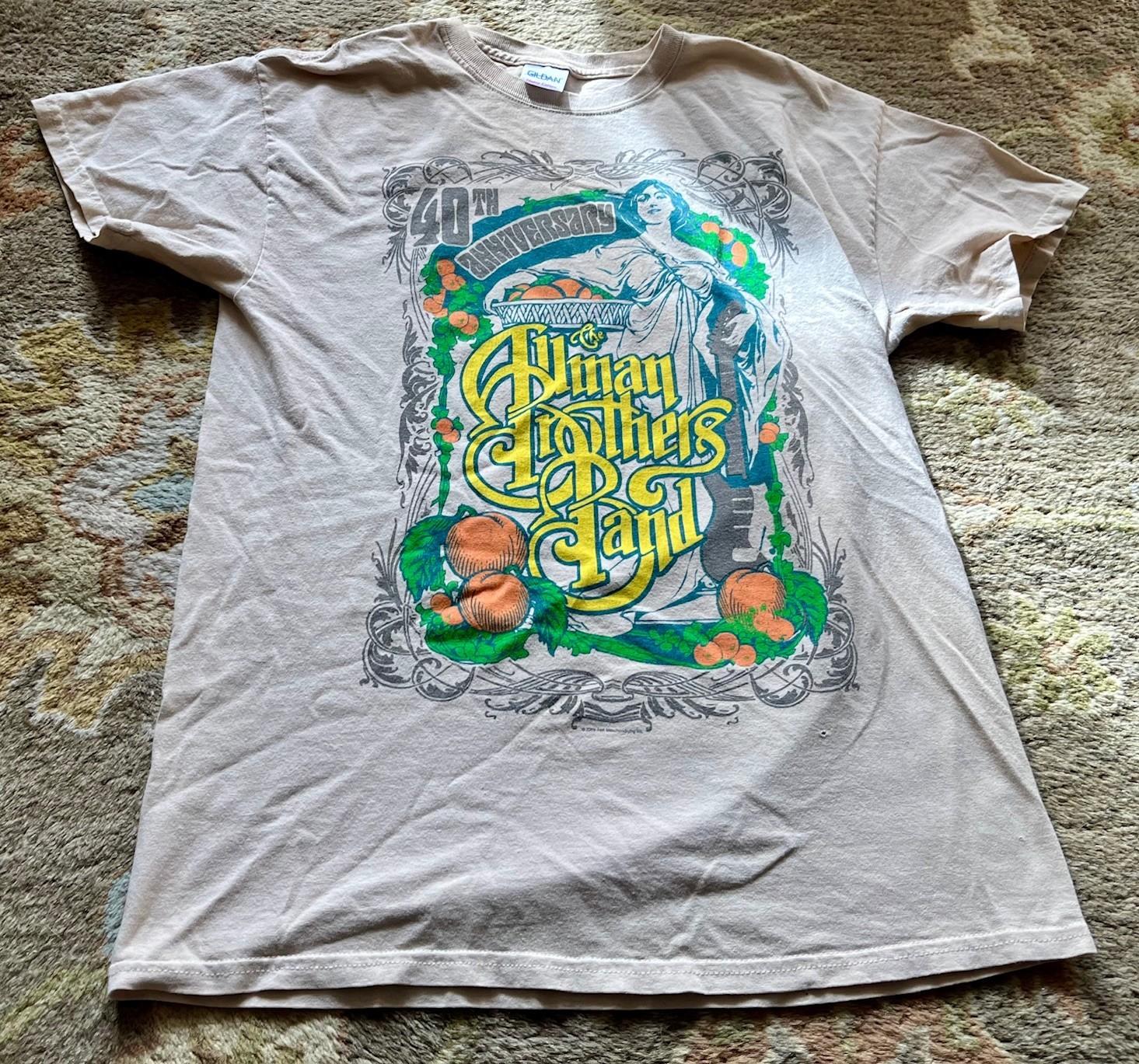 2009 Blues Rock T-Shirt THE ALLMAN BROTHERS BAND  40th Anniversary  Size: M XXXL