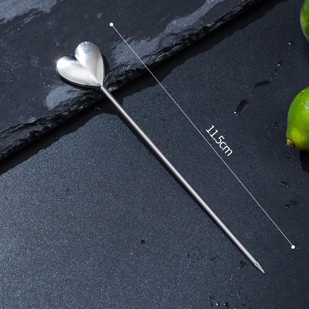 Stainless Steel Fruit Sticks Cocktail Pick  for Party Wedding Bar KTV
