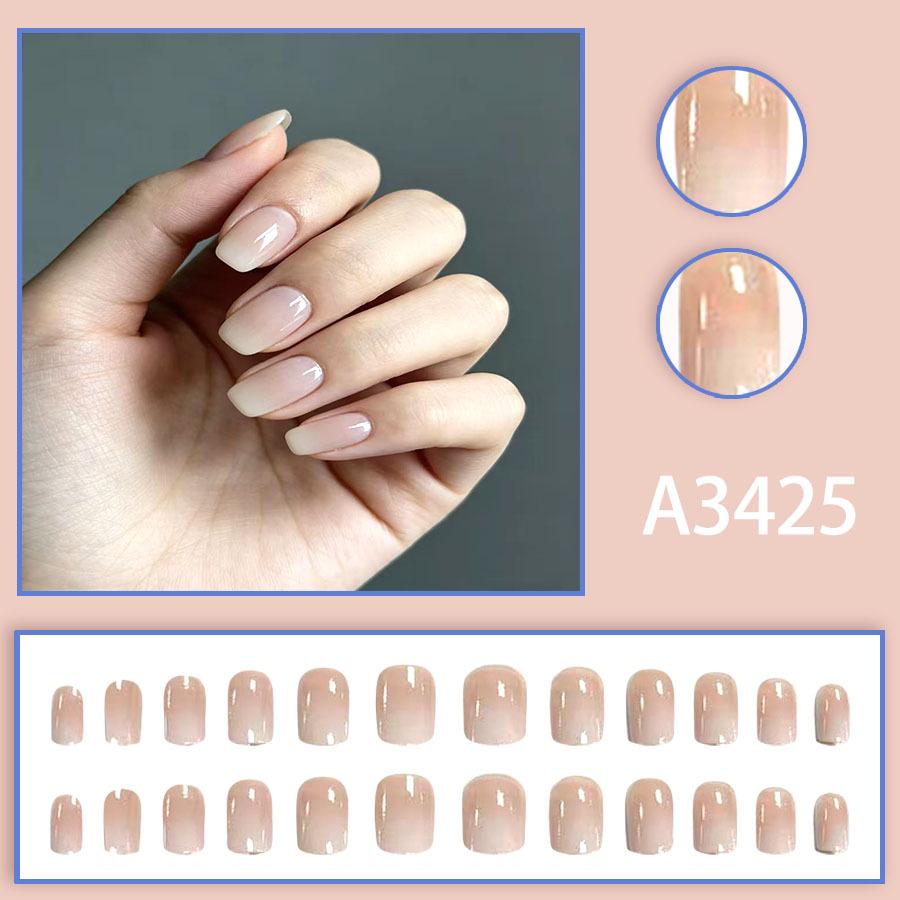 Chic French White Edge Wearable Nail Tips - Sweet, Simple & Fashionable False Nails