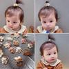 20Pcs/Lot Cute Cartoon Bear Rabbit Hair Band Girls Elastic Rubber Band Headwear Flower Bow Baby Kids Hair Accessories Ornaments