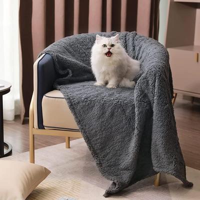 Dwustronny kocyk Shu Cotton dla zwierząt - kotów i psów - Mata całoroczna Teddy i Golden Retriever