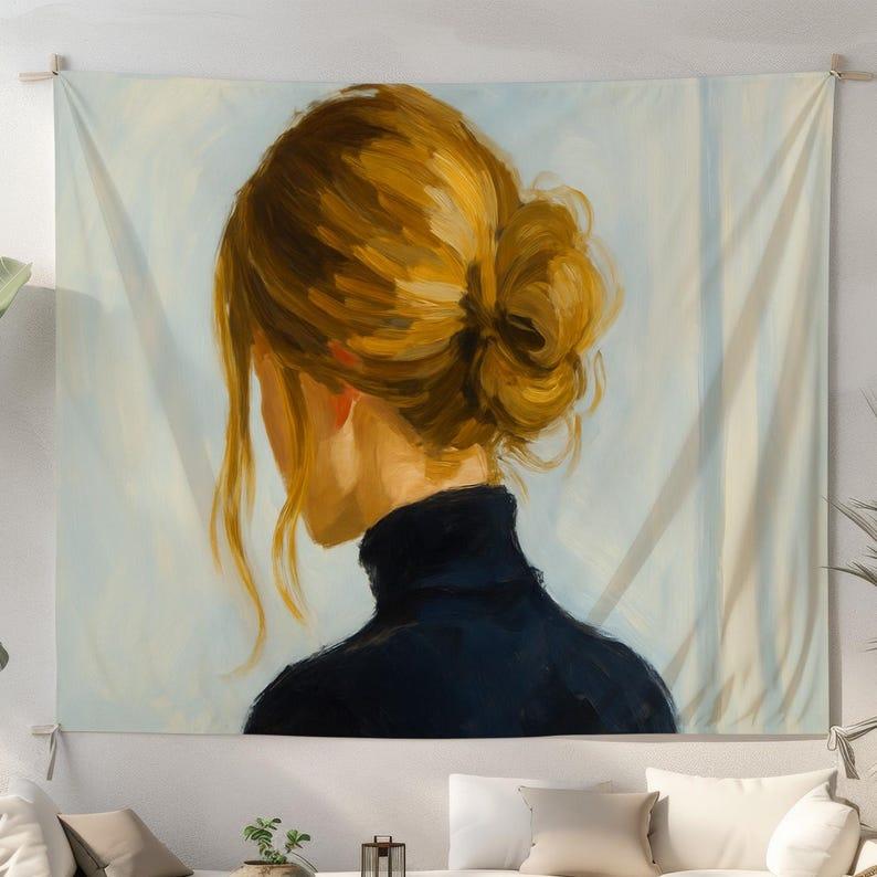 elegant lady tapestry 75x100 чёрный