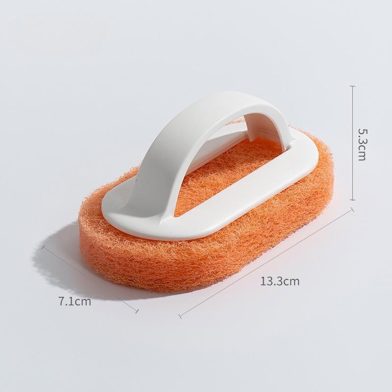 

Decontamination Bathtub Brush Tile Brush Kitchen Washing Pot Dishwashing Brush Cleaning Brush Dish Artifact Sponge Wipe Brush Wholesale белый