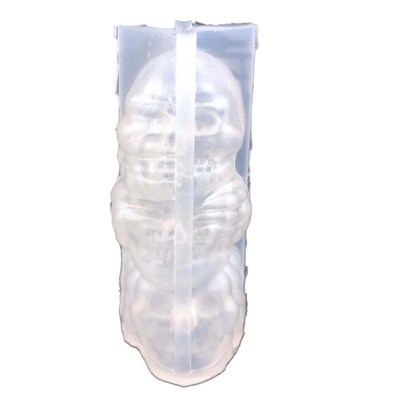 3D Skull Candle Mold,Skeleton Candle Silicone Mold for Candle Making,DIY Resin Crafts Mold for Aromatherapy Candle,Soap