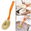 Bowl Cleaning Brush Kitchenware Hemp Fiber Brush Pot Long-handled Dish Brush