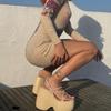 Women's Plus Size Waterproof Platform Wedge Sandals with One-Strap Buckle